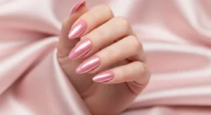 Pink Chrome Nails