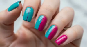 Half-and-Half Nails