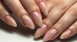 Pink Yellow Marble