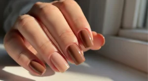 Coffee Gradient Nails