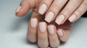 Matte Neutral Gel Nails