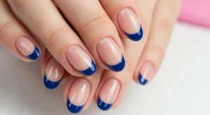 Blue French Tips
