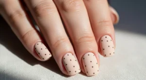 Sandy Beige with Minimal Dots