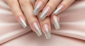 “Glitter Fade Coffin Nails” 