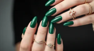 Deep Emerald Nails