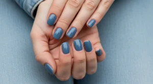 Denim Blue Nails