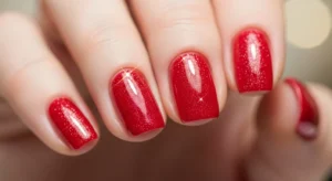 Red Glitter Top Coat