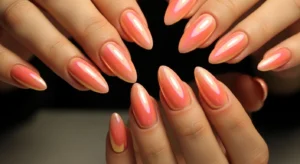 Peach Coral Chrome Finish