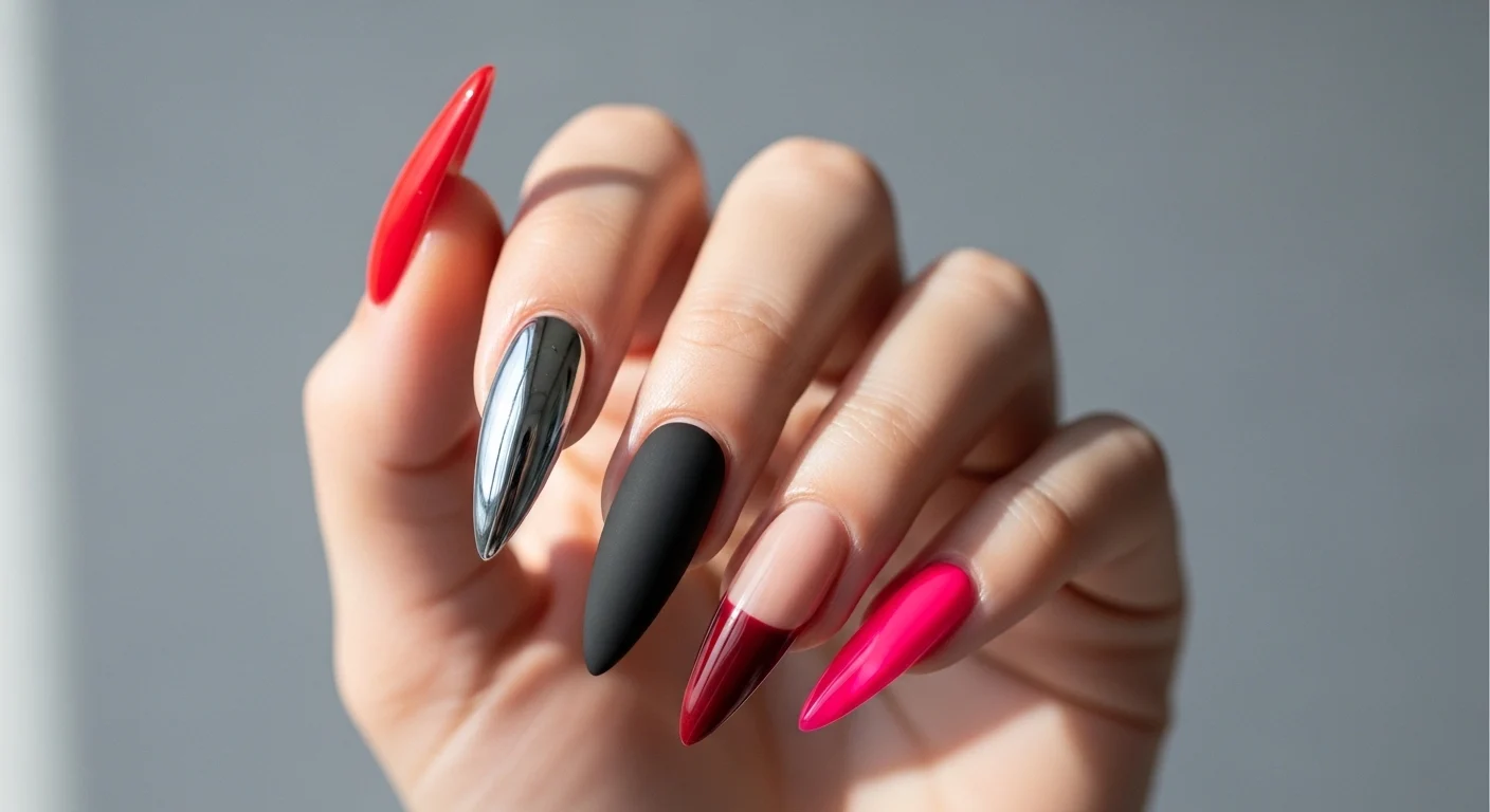 15 Stiletto Nail Ideas for a Bold Look