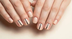 Thin Vertical Line Nails