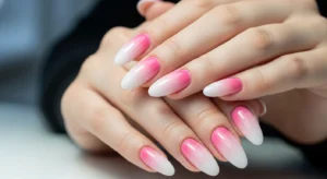 Pink Ombre Nails