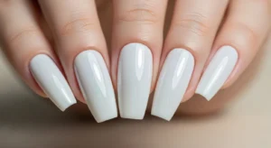 White Chrome Nails