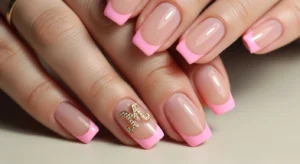 Initial Letter Charm Nails