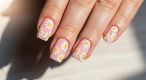 Daisy Nail Art