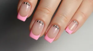 Sheer Pink Minimal Dot Charm