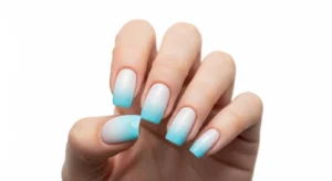 Blue Ombre Nails