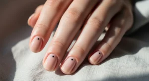 Single Dot Accent Nails