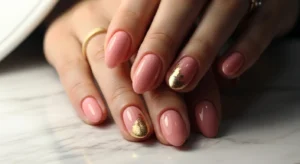 Blush Pink with Gold Foil