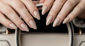 Soft Taupe Nails