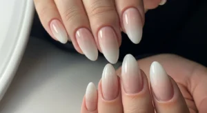 Soft Ombre Almond Nails