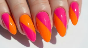 Pink and Orange Color Block