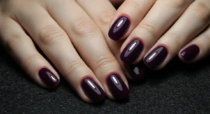 Classic Eggplant Nails