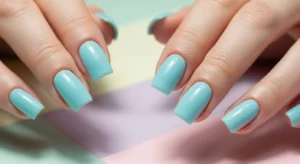Baby Blue Gel Nails