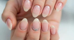 Rhinestone Accent Nails