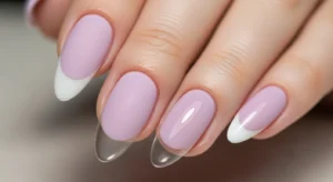 Matte Lilac with Glossy Tips