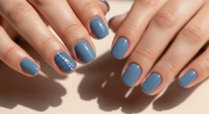Denim Blue Nails