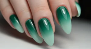 Green Ombre Nails