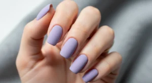 Matte Purple Nails