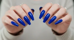 Royal Blue Statement Nails