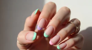 Soft Pastel French Tips