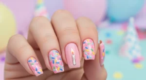 Birthday Cake Nails