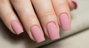 Matte Pink Nails