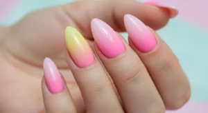 Pink to Yellow Ombre