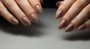 Taupe Nude Nails