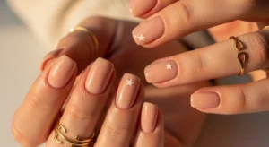 Tiny Star Detail Nails