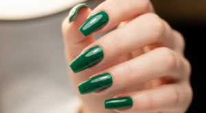 Deep Green Luxury Nails