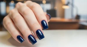 Navy Blue Professional Nails