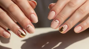 Nude with Gold Accent