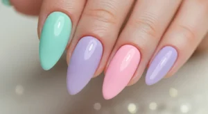 Pastel Acrylic Nails
