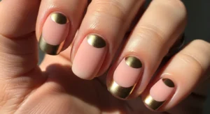 Gold Half-Moon Design