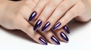 Purple Chrome Nails