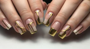 Gold Geometric Design