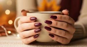 Deep Plum Statement Nails