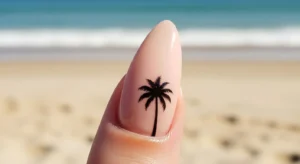 Palm Silhouette Nails