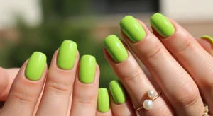 Lime Green Summer Nails