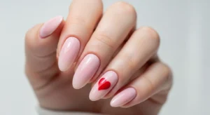 Light Pink with Tiny Hearts